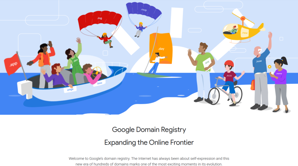 Nuevos dominios de Google Registry